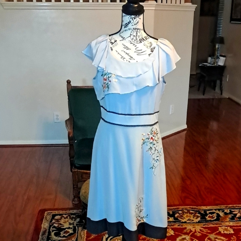 Floreat Anthropologie Silk Dress Size 8